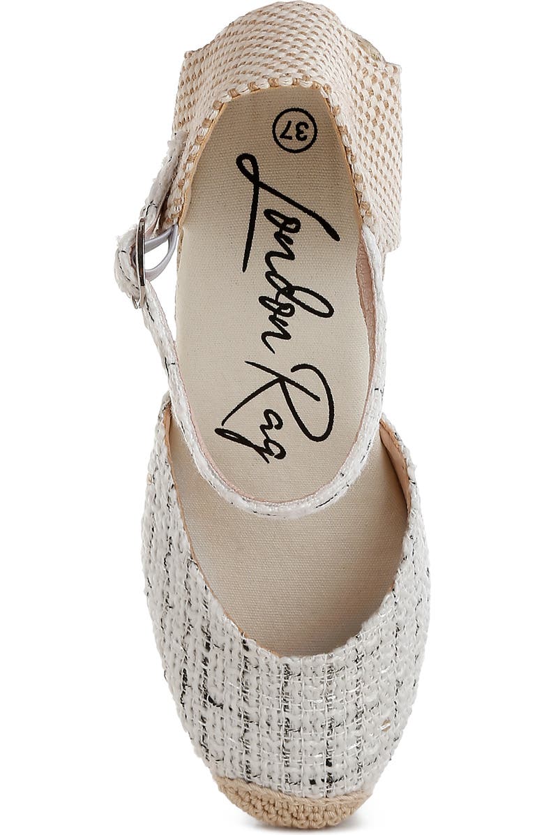 LONDON RAG Regatta Platform Wedge Espadrille, Alternate, color, White