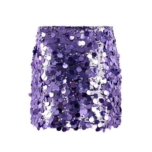 Lola + The Boys Magic Paillette Mini In Purple