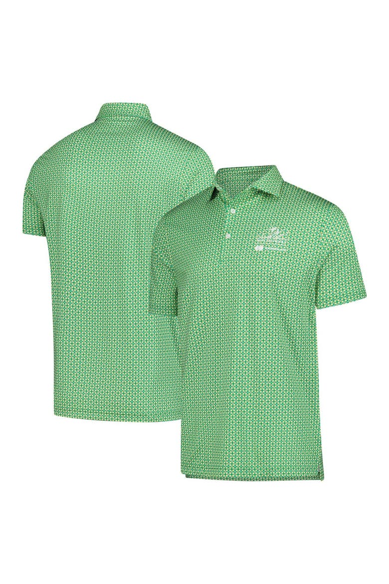 Men's  Green Bay Hill Exclusive Arnold Palmer Umbrella Geo Print Polo, Main, color, Green