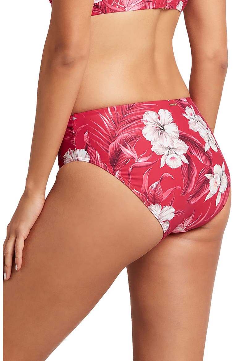 Floral Bikini Bottoms, Alternate, color, RED