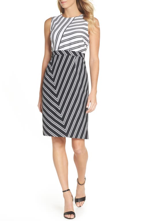 Vince Camuto Stripe Sheath Dress In Multi