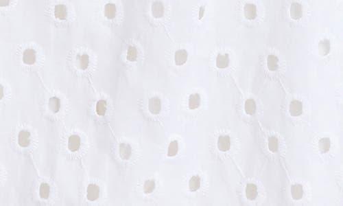 JESSICA SIMPSON JESSICA SIMPSON KIDS' EYELET TWIST FRONT COTTON DRESS