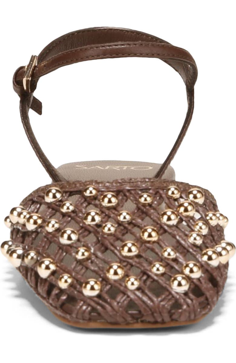 SARTO by Franco Sarto Inali Ankle Strap Flat, Alternate, color, Coffee Bean