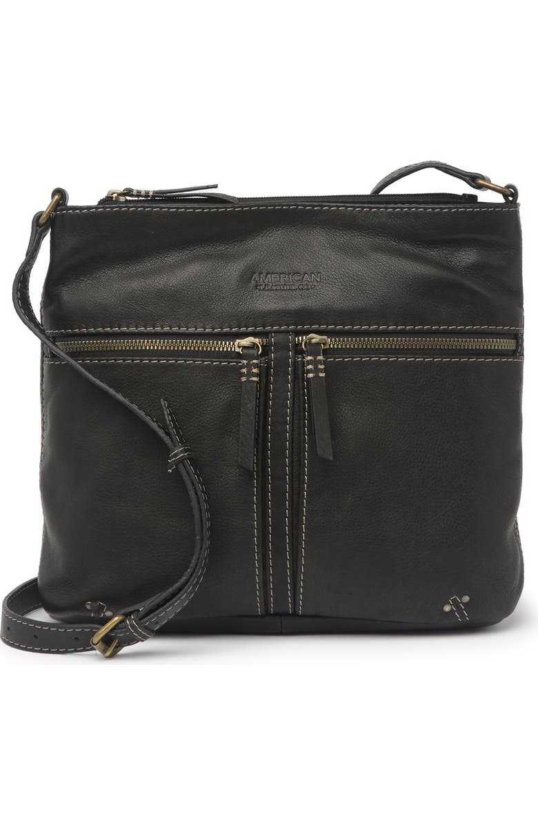 AMERICAN LEATHER CO. Hanover Double Entry Crossbody Bag, Main, color,