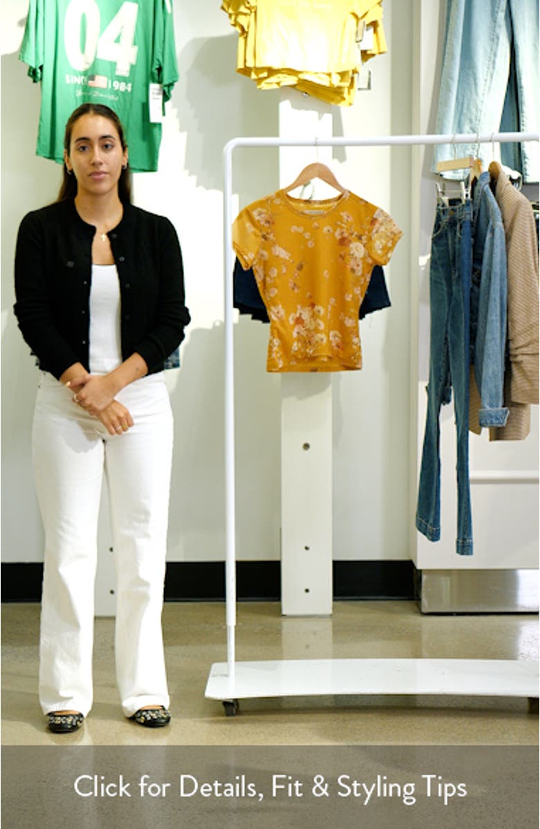 Ellie Floral Mesh T-Shirt, sales video thumbnail