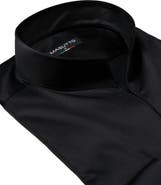 MASUTTO Tonali Stand collar Button-Up Long Sleeve Shirt