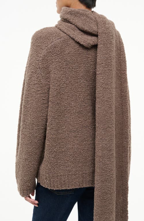 Staud Siren Sweater & Scarf Set In Brown