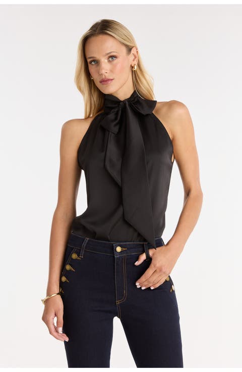 Rina Tie Neck Blouse