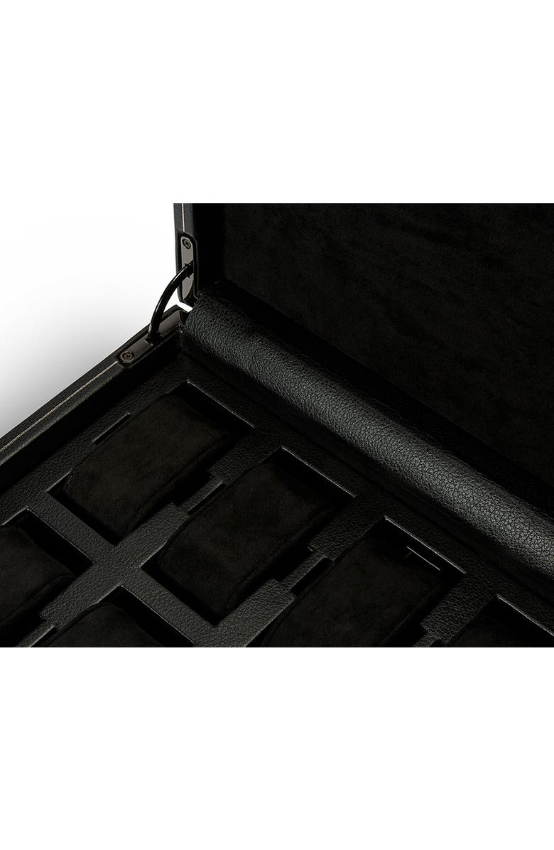 WOLF British Racing 8 Piece Watch Box, Alternate, color, Black