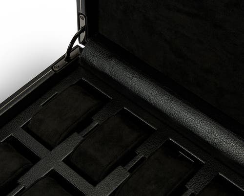 Wolf British Racing 8 Piece Watch Box In Black
