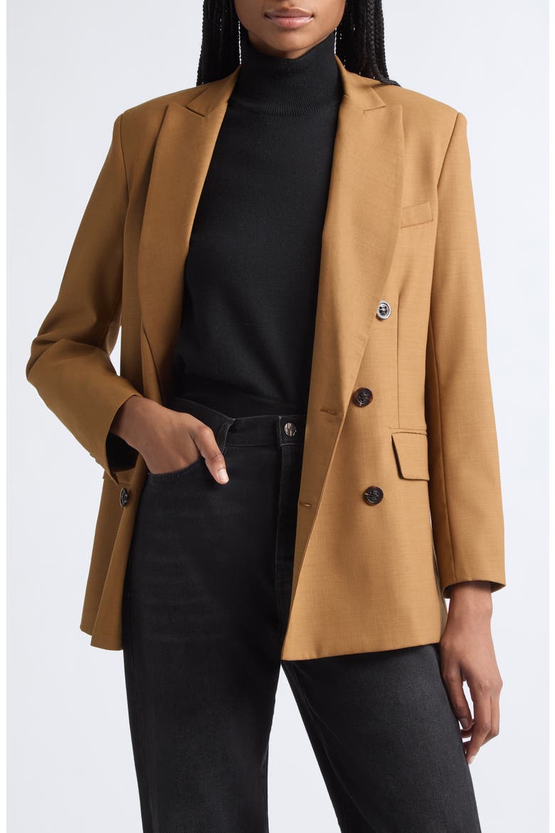 The DB Double Breasted Blazer, Main, color, MUSTARD