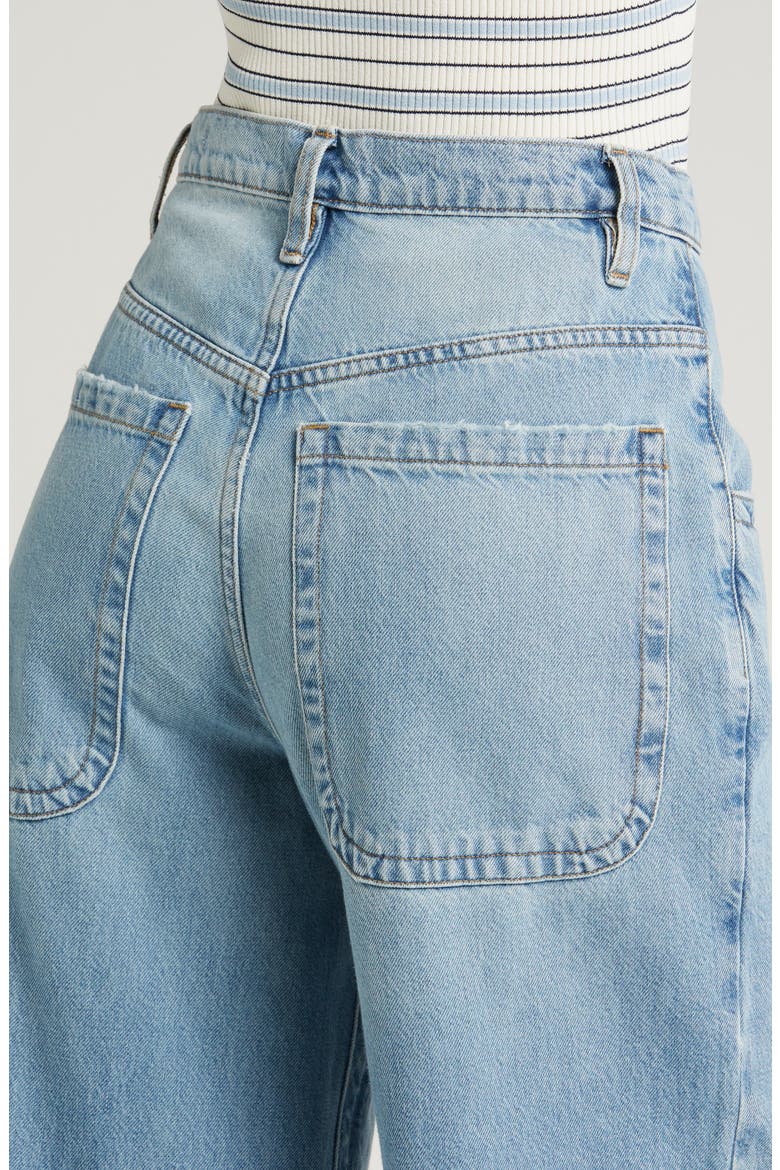 The Pixie Skater High Waist Wide Leg Jeans, Alternate, color, RHODE