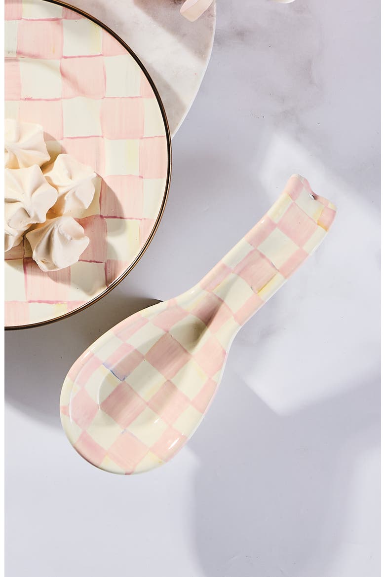 Rosy Check Spoon Rest, Alternate, color, ROSY