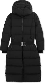 Reiss Colette Longline Puffer Coat with Removable Hood