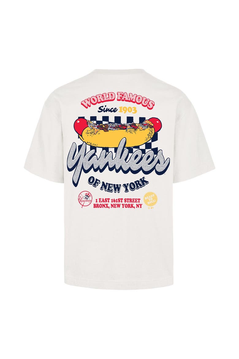 Men's '47 Cream New York Yankees Glizzy T-Shirt, Alternate, color, Cream