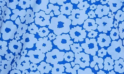 Redvanly Sayles Floral Performance Golf Polo In Bleu