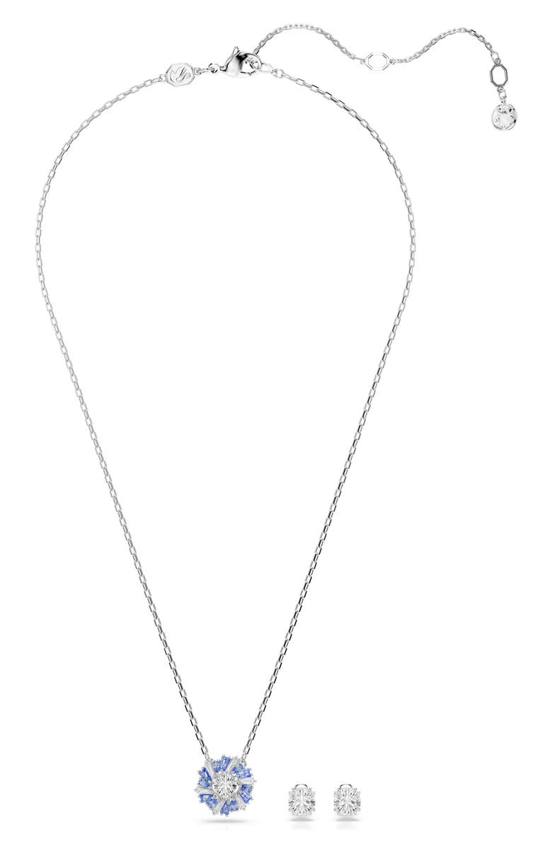 Swarovski Idyllia Crystal Pendant Necklace & Stud Earrings Set, Alternate, color, 