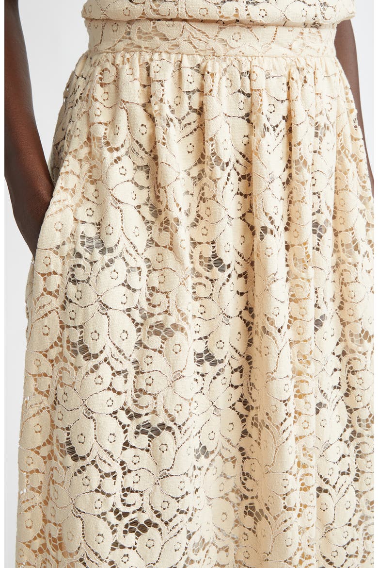 Floral Guipure Lace Midi Skirt, Alternate, color, PINK BLUSH