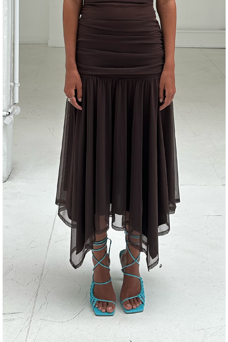 Elva Skirt, Alternate, color, Brown