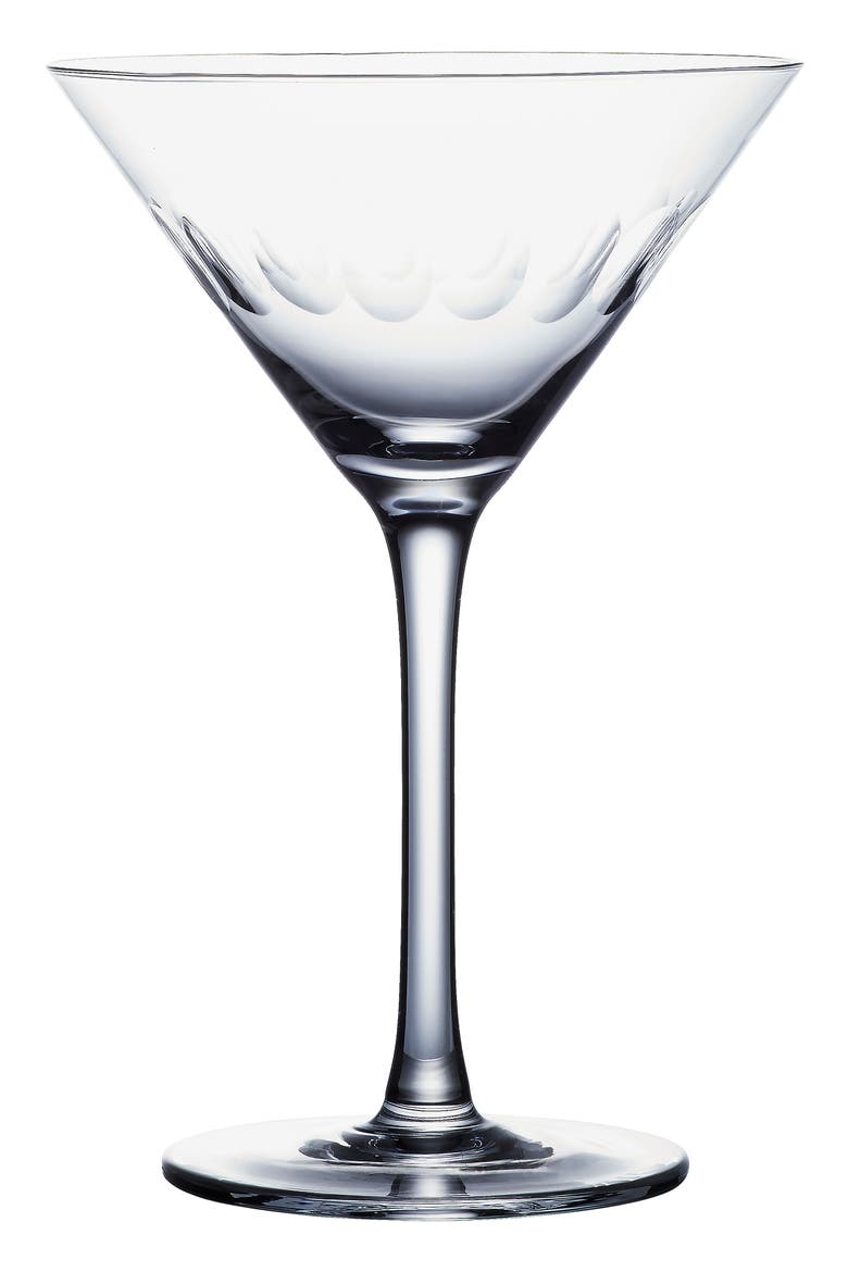 Set of 2 Crystal Martini Glasses, Alternate, color, LENS