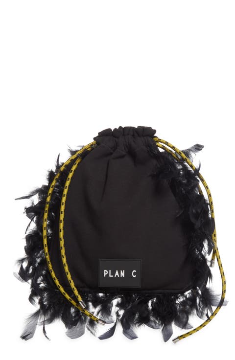 Feather Bucket Bag