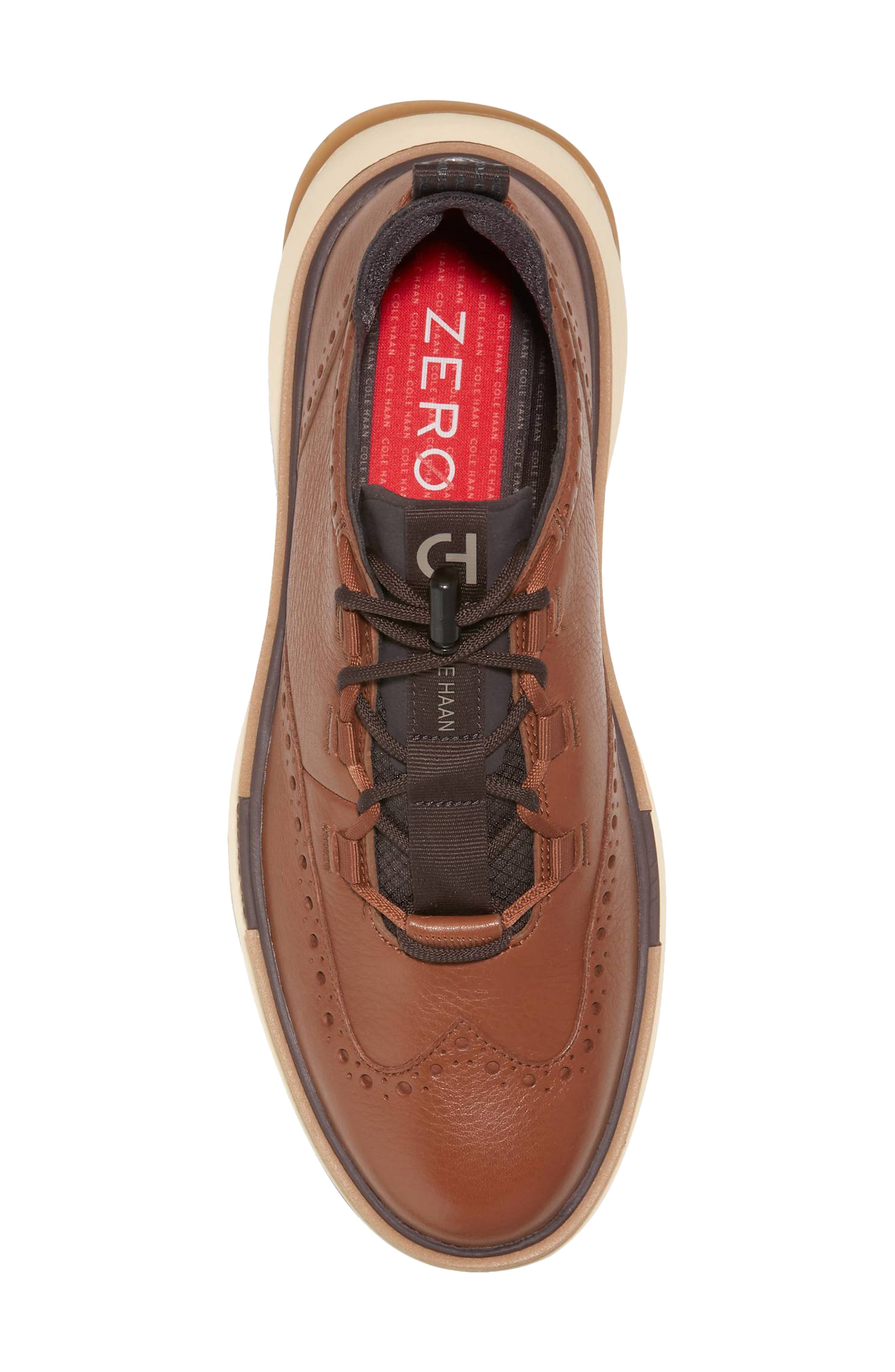 Cole Haan Zerogrand Wingtip Oxford, Alternate, color, Dark Sequoia/ Alabaster