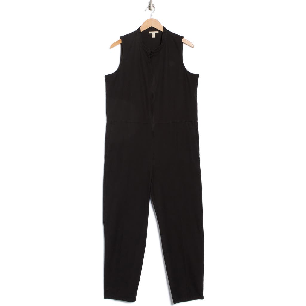 Eileen Fisher Sleeveless Organic Cotton Blend Jumpsuit