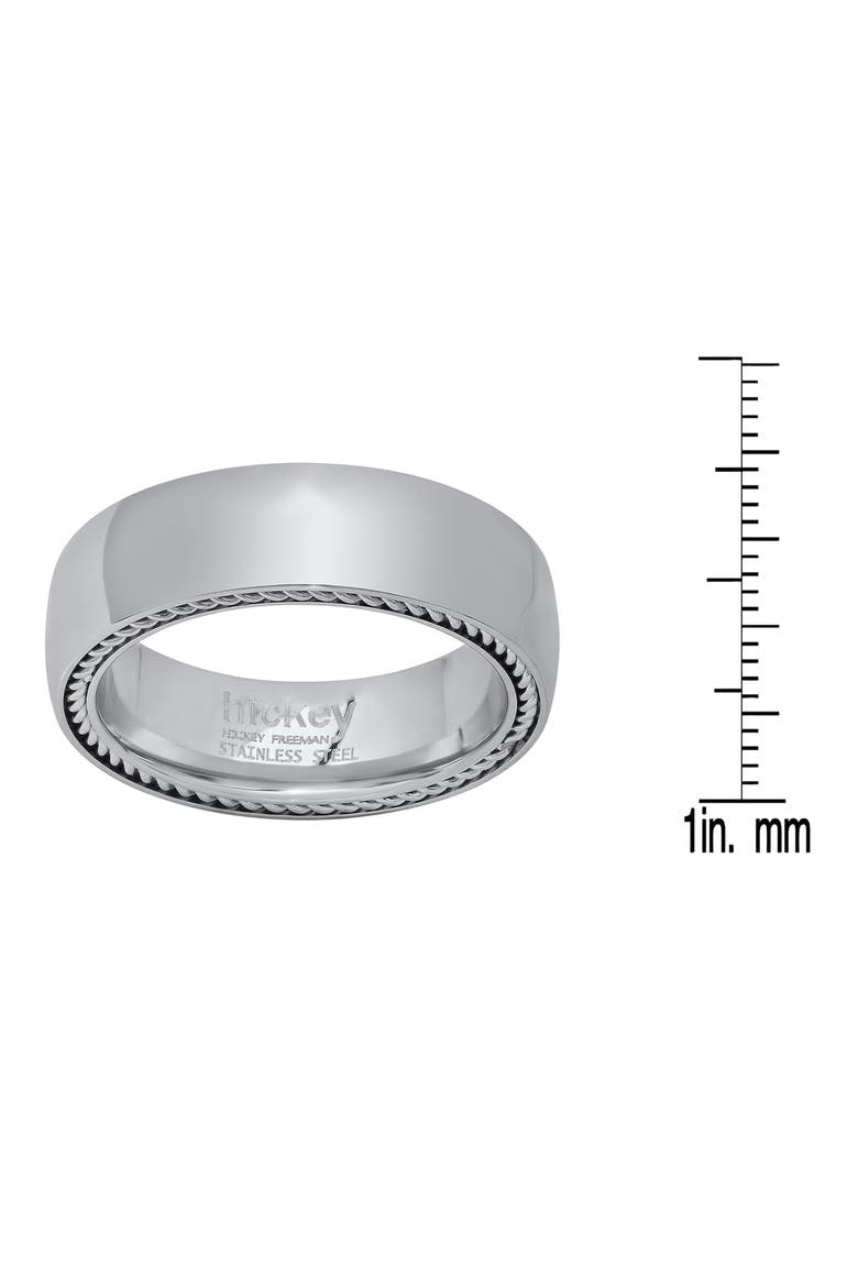 Stainless Steel Band Ring, Alternate, color, STEEL