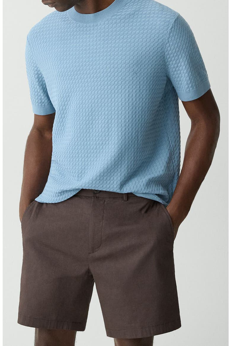 Damian Tactile Crewneck T-Shirt, Main, color, RAINSTORM