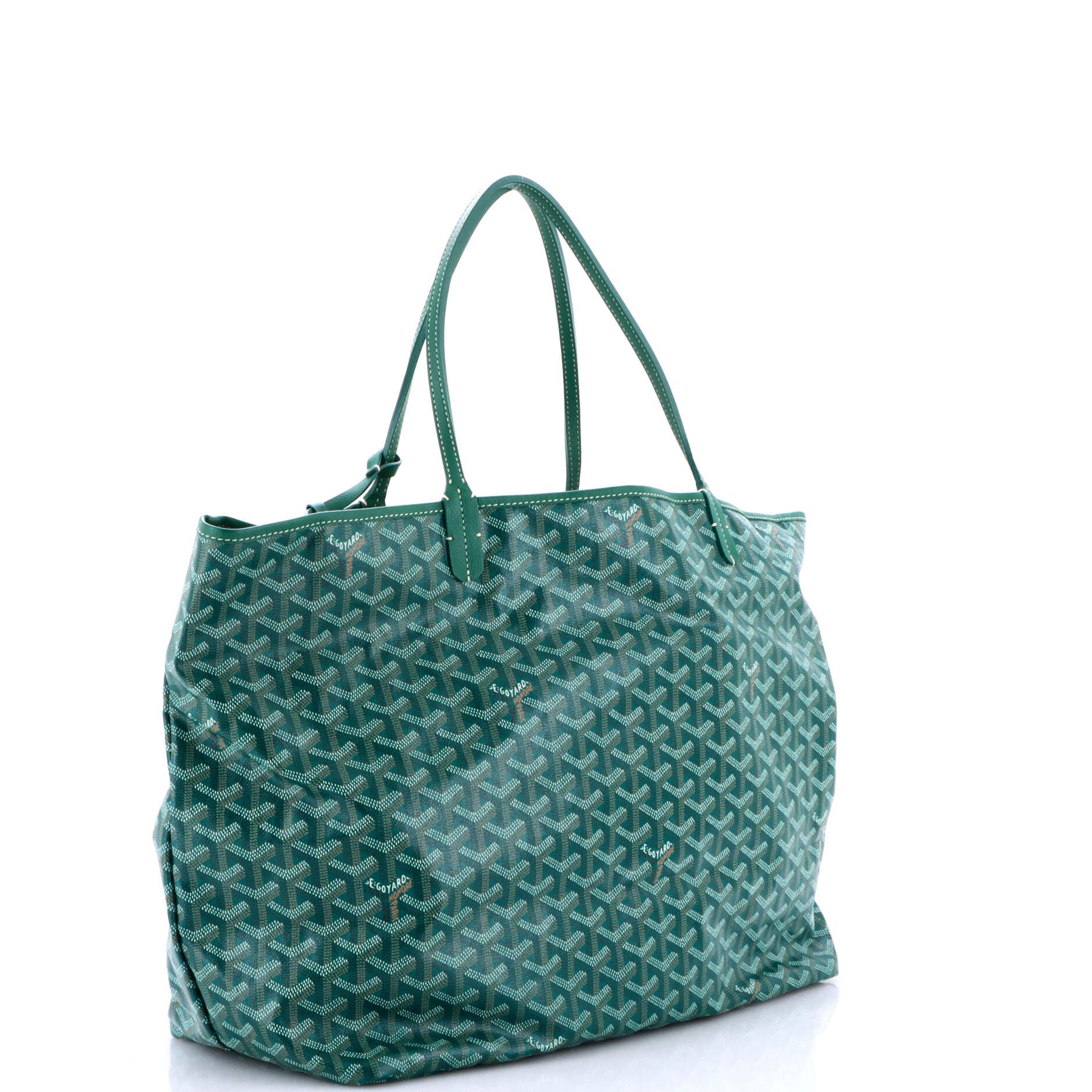 Pre-Owned Goyard Saint Louis Tote Coated Canvas GM, Alternate, color, Green