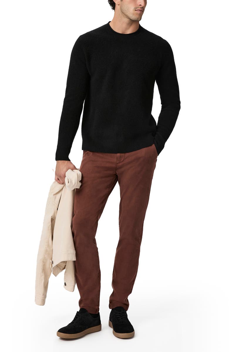 PAIGE Fraser Brushed Twill Pants, Alternate, color, Caffeine