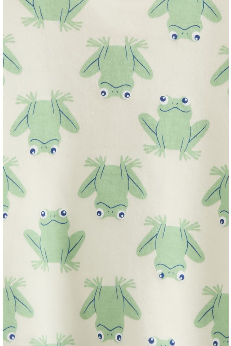 Frog Print T-Shirt & Joggers Set, Alternate, color, IVORY HOPPY FROGS- BLUE