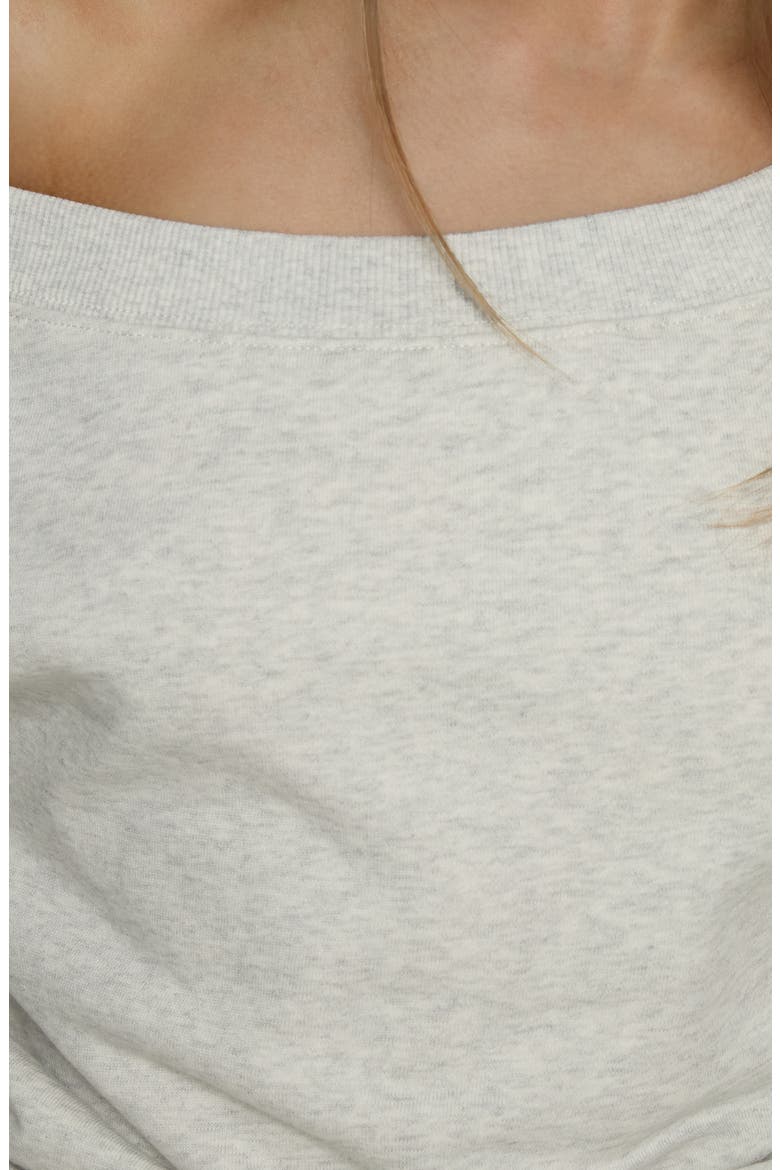 Wellness One-Shoulder Sweatshirt, Alternate, color, GREY MARLE
