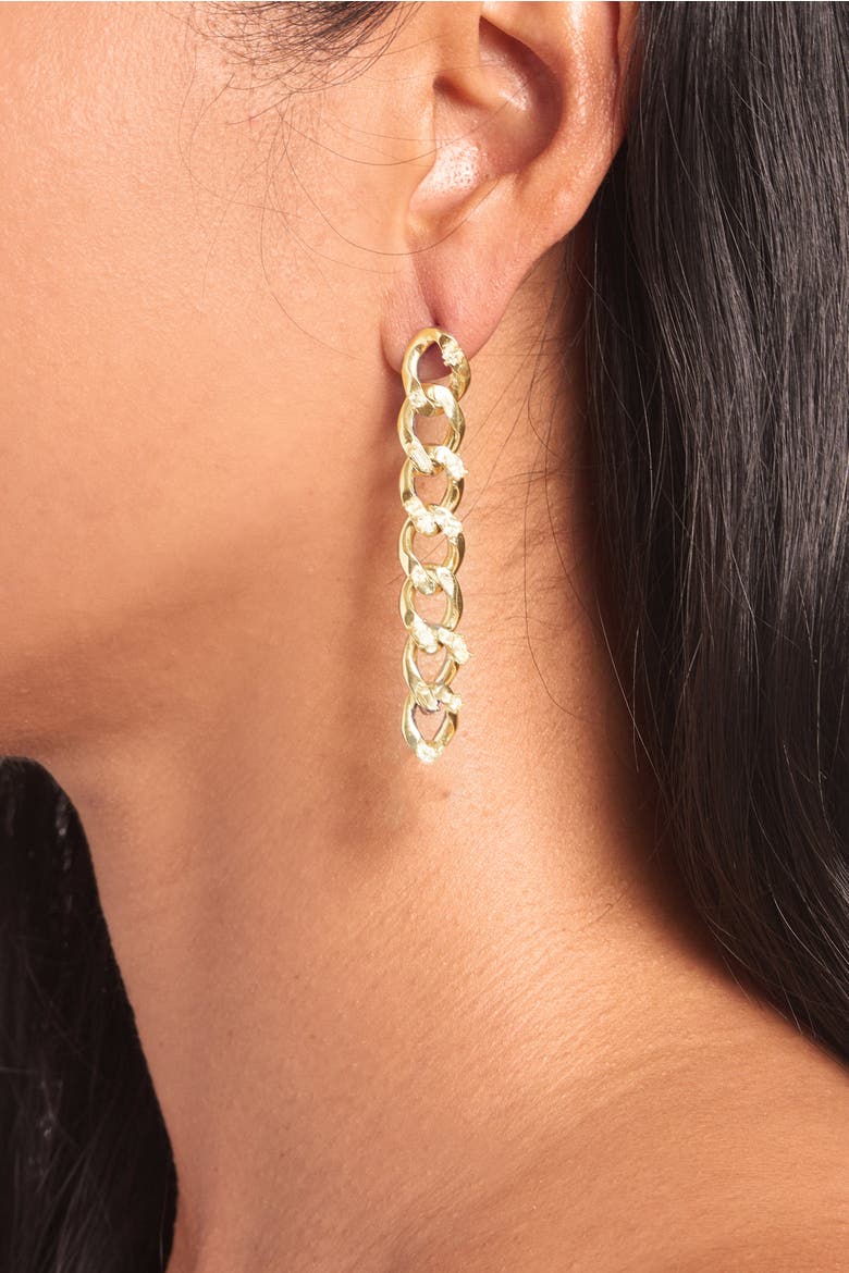 Bianchi Earring, Alternate, color, White/Gold