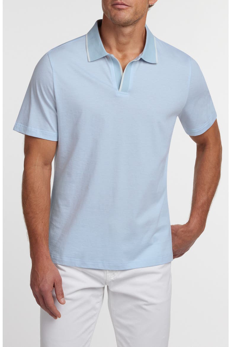 Hemingway Cotton & Silk Polo, Main, color, SKY
