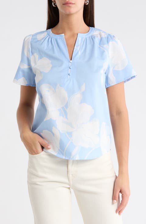 Afina Floral Cotton Top