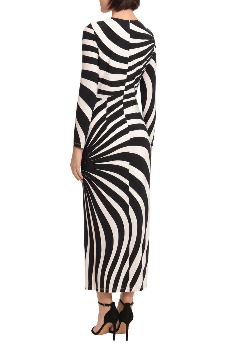 DONNA MORGAN FOR MAGGY Stripe Long Sleeve Maxi Dress, Alternate, color, 