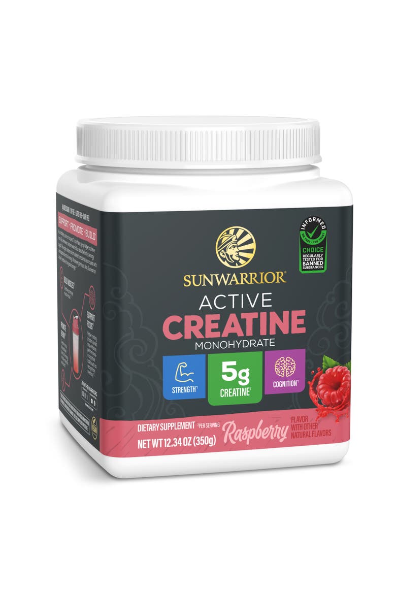 Active Creatine Monohydrate Powder, Main, color, Raspberry, 350g
