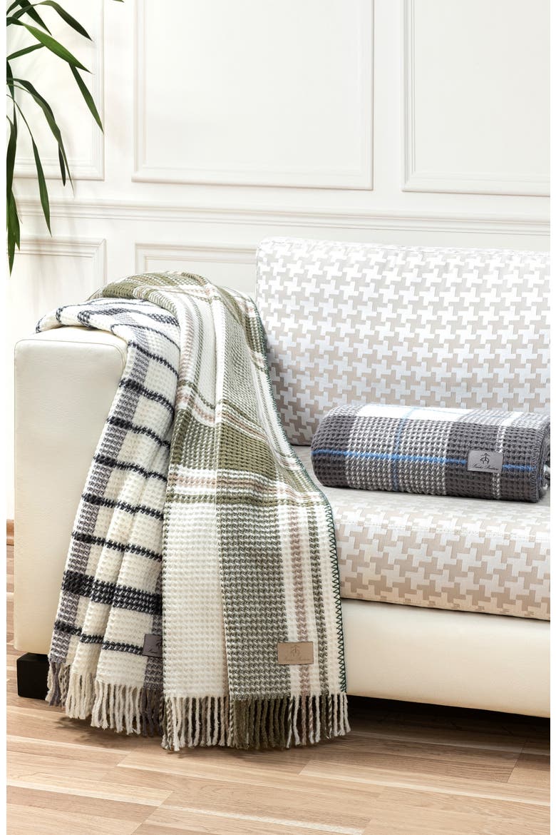 Greenly Throw Blanket, Alternate, color, GREEN
