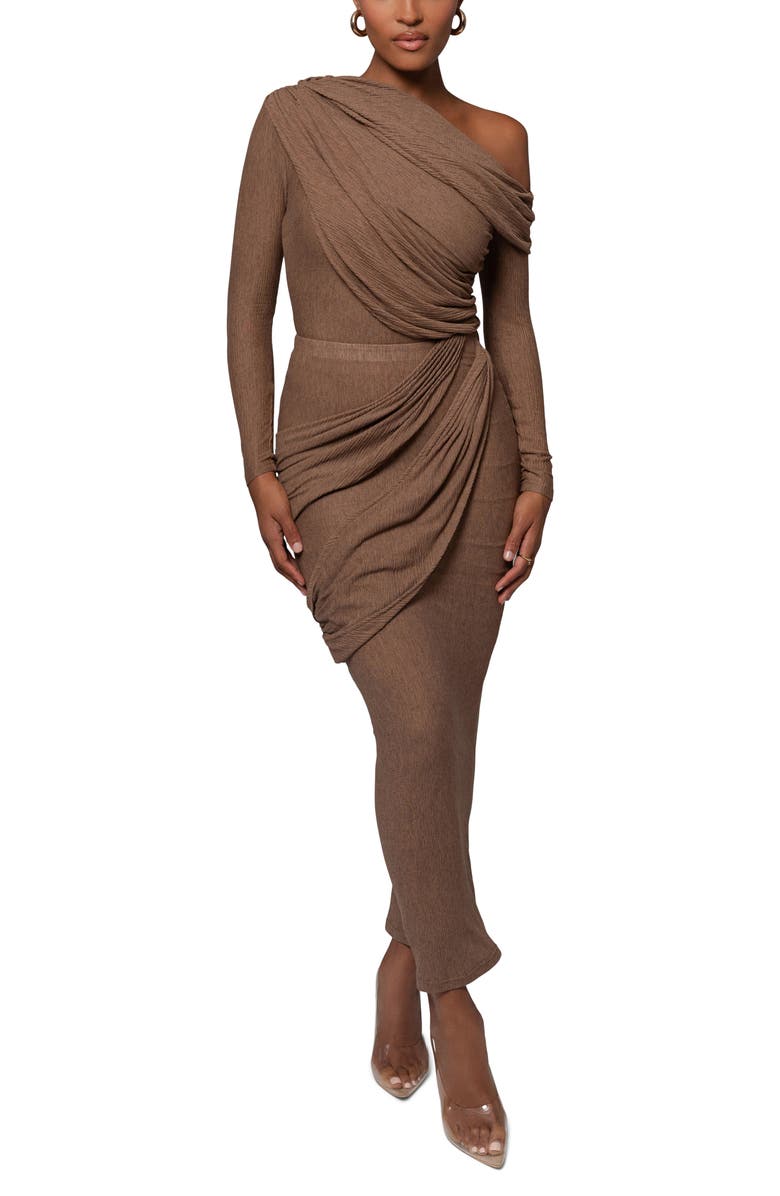 JLUXLABEL Paradise Hills Maxi Skirt, Alternate, color, Brown