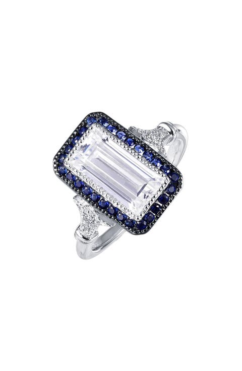 Art Deco Simulated Diamond Ring
