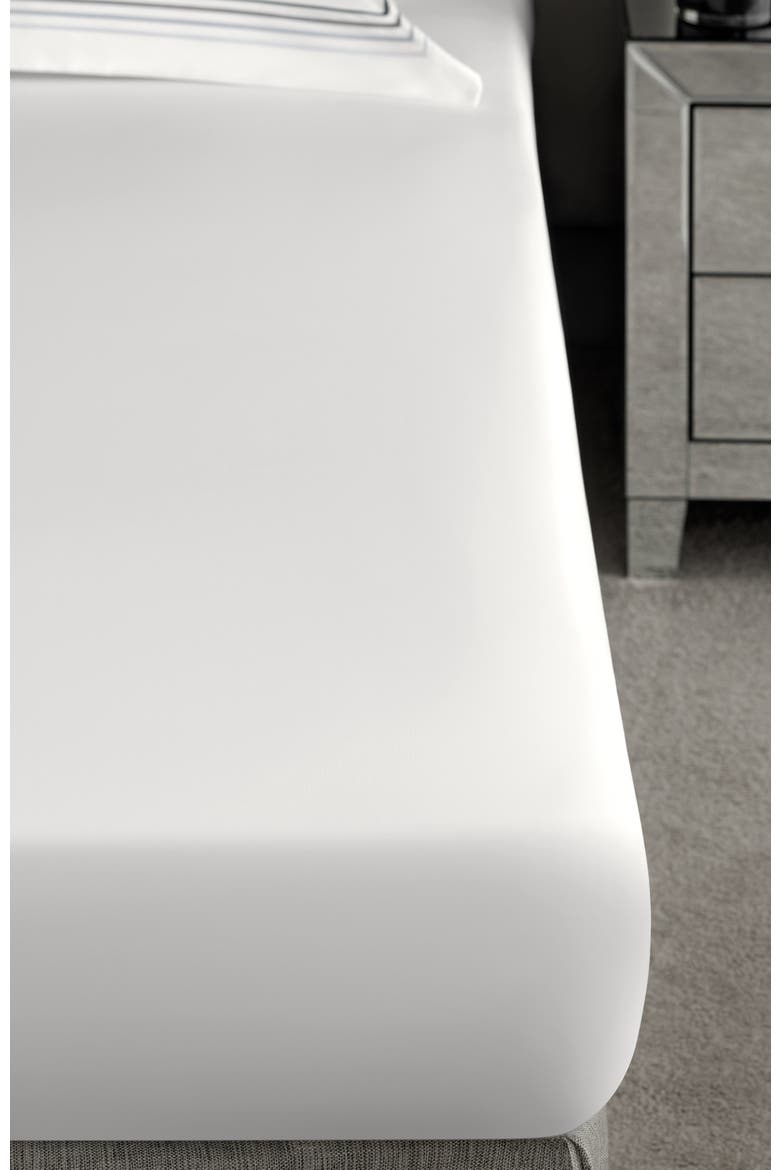 Linari fitted sheet, Alternate, color, White