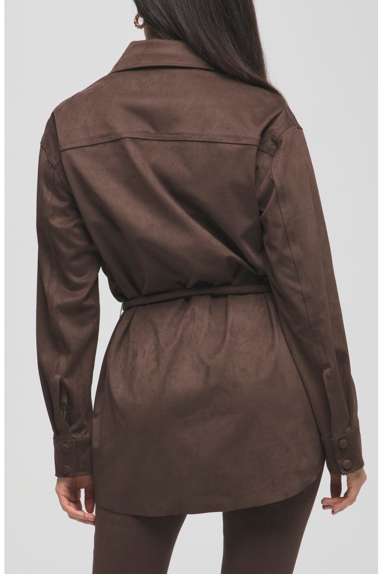 Belted Shirt Jacket, Alternate, color, CHOCOLATE003