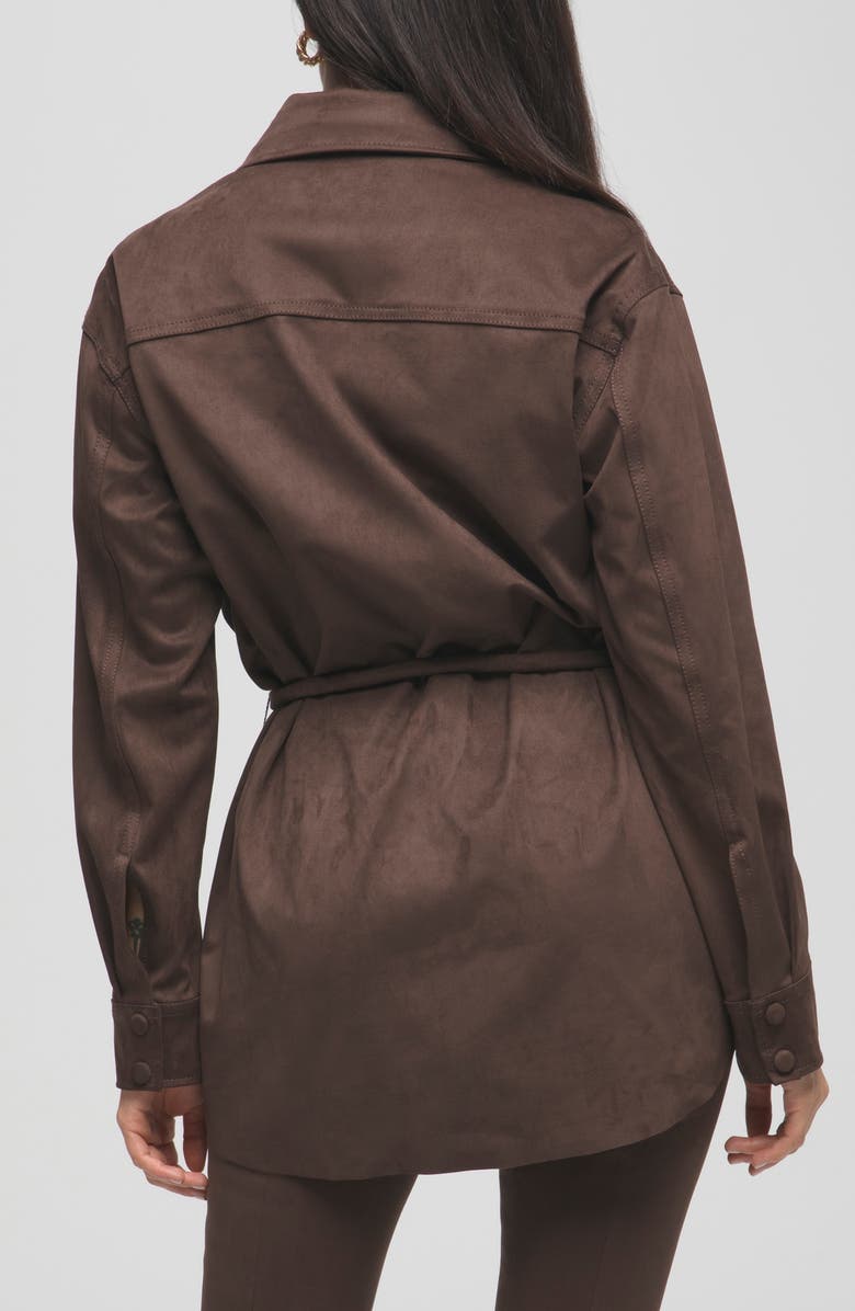 Good American Belted Shirt Jacket, Alternate, color,