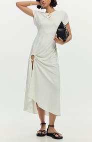 Desigual Asymmetric Short Sleeve Dress