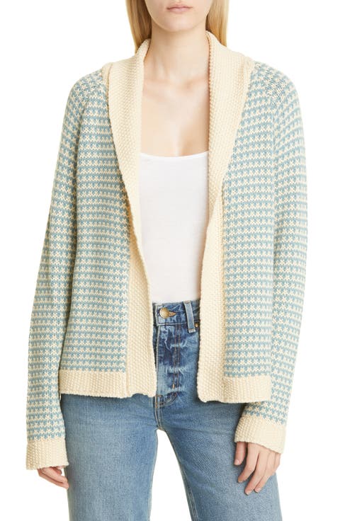 The Minicheck Lodge Shawl Collar Cardigan