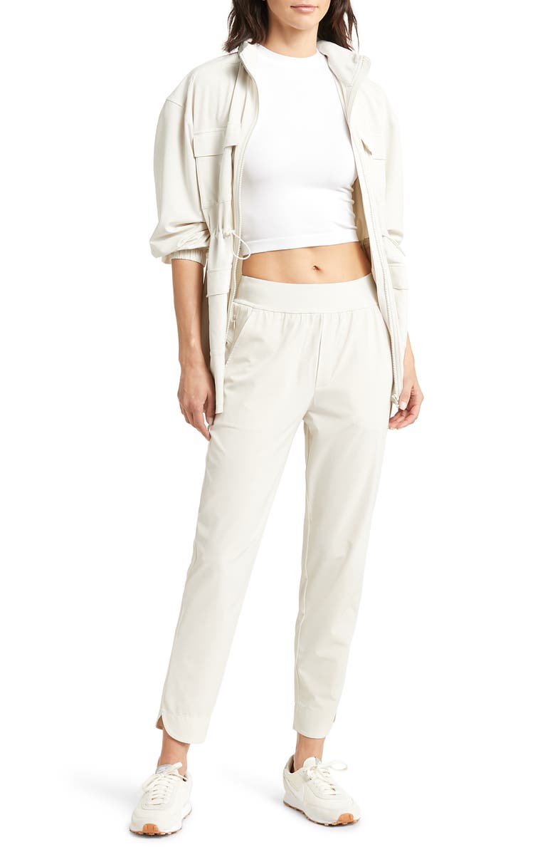 Zella Getaway Ankle Pocket Pants, Alternate, color, Grey Moonbeam