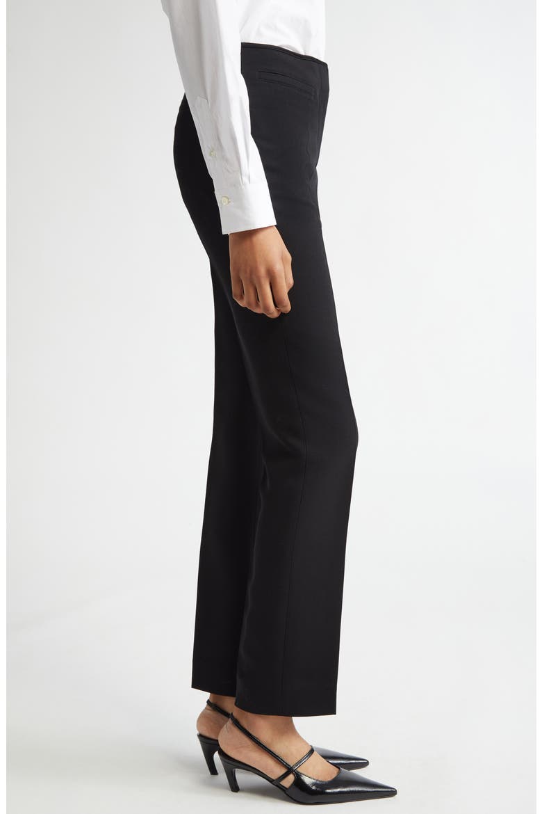Low Waist Cigarette Trousers, Alternate, color, BLACK