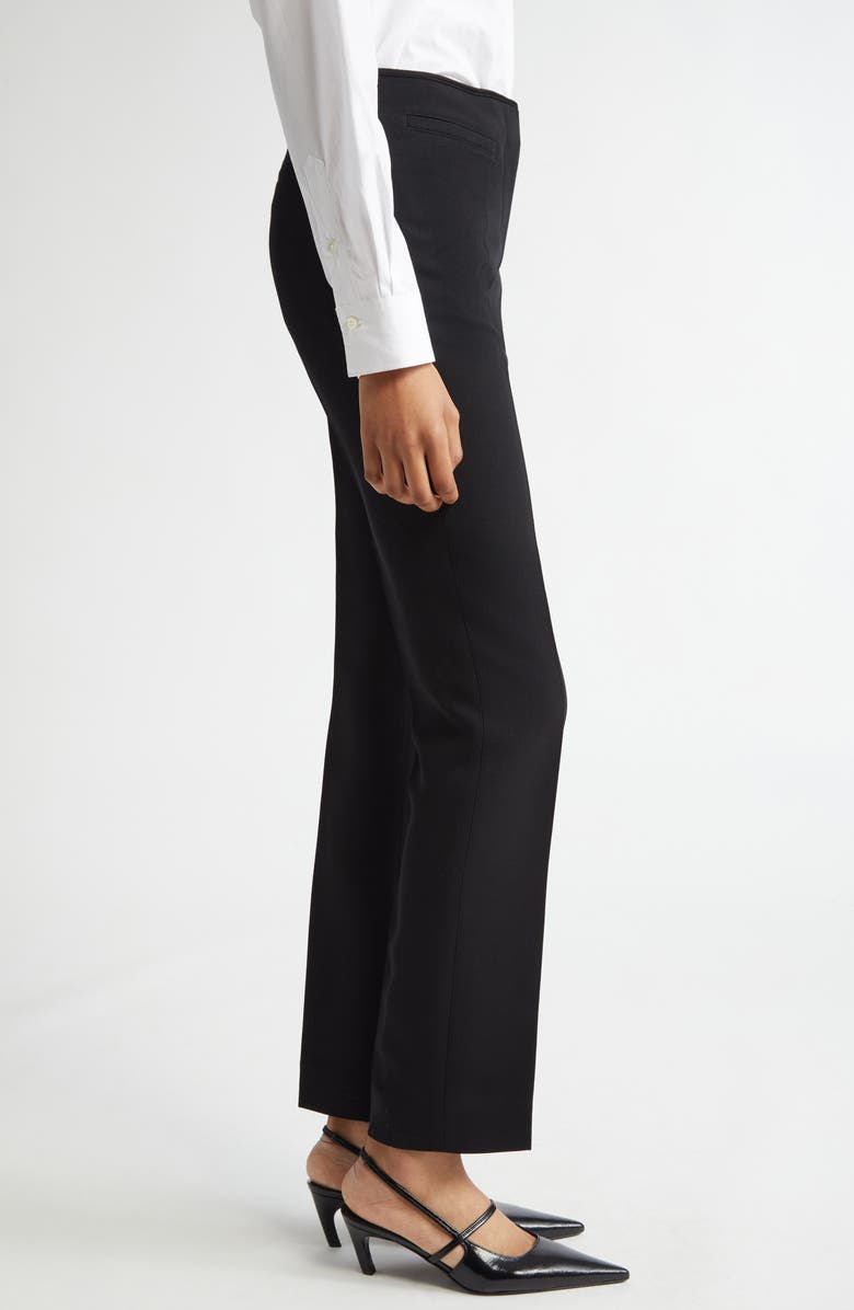 TOTEME Low Waist Cigarette Trousers, Alternate, color, Black