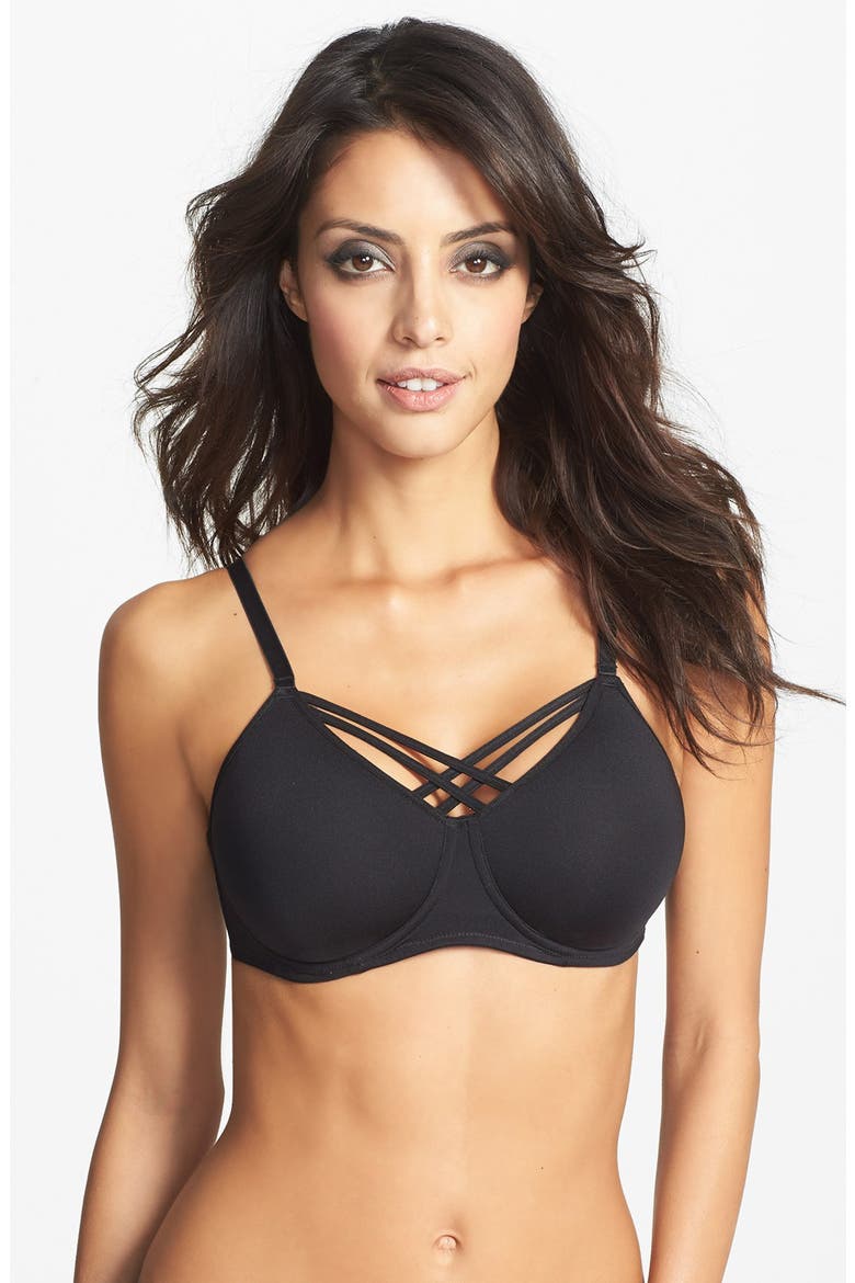 'Dame de Paris - Care' Unwire Padded Bra, Main, color, BLACK
